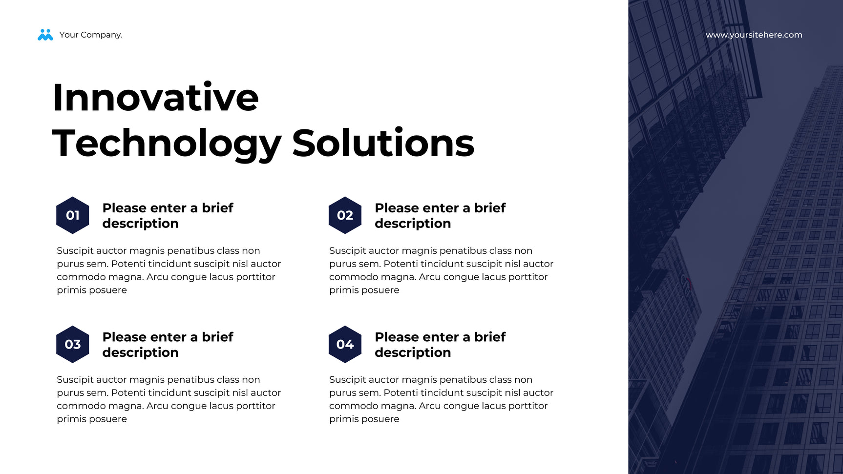 Blue Geometric Business Presentation
