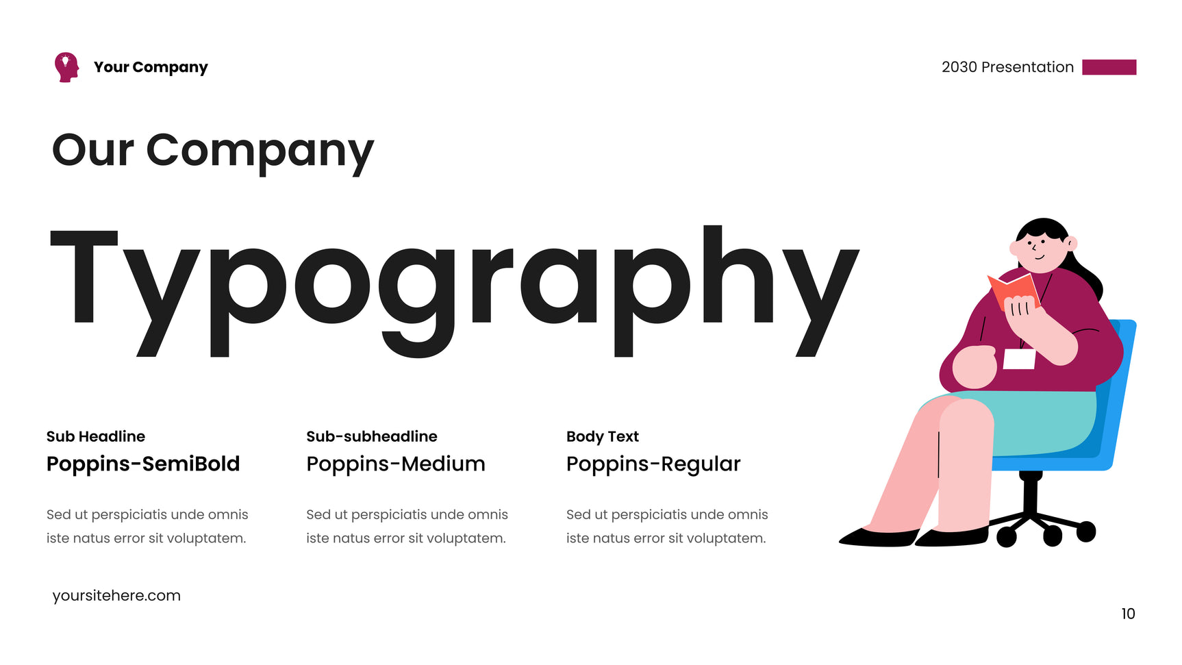 Pink Modern Agency Introduction Slide