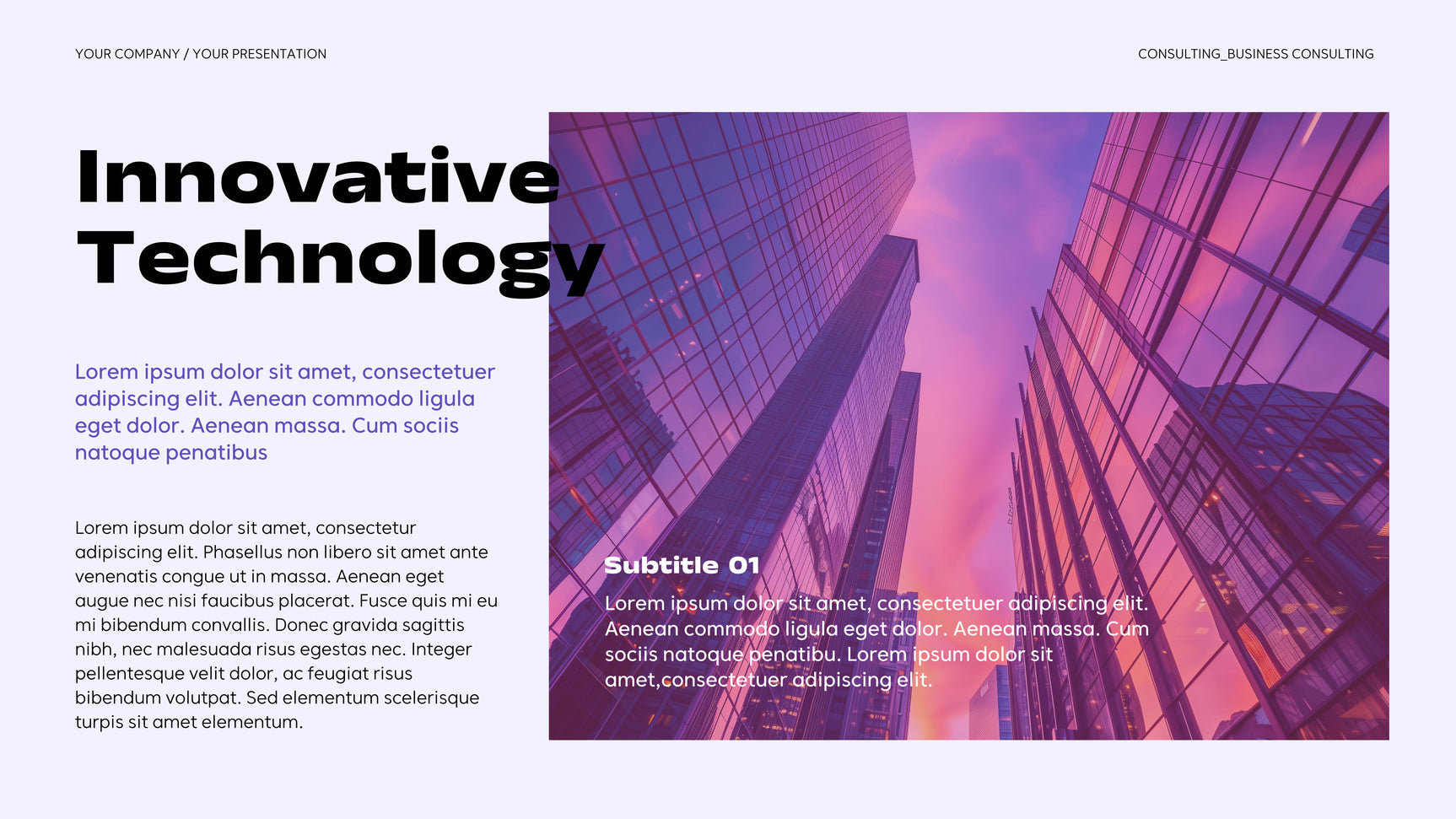 Purple Modern Business Presentation