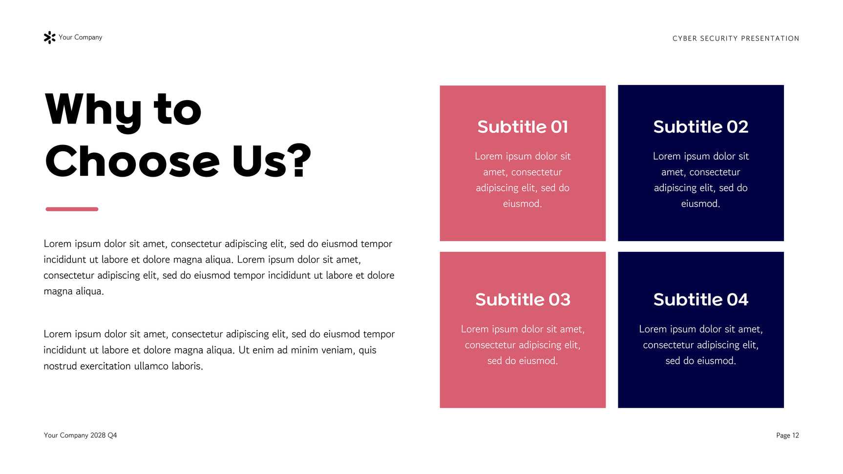 Purple Modern Cyber Security Agency Presentation