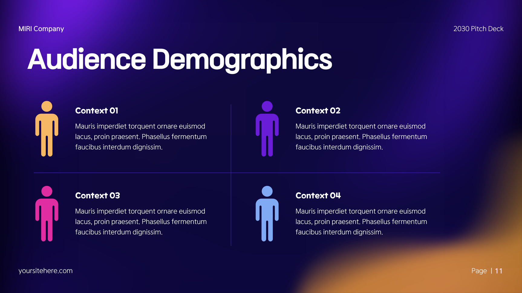 Colorful Modern Media Kit Pitch