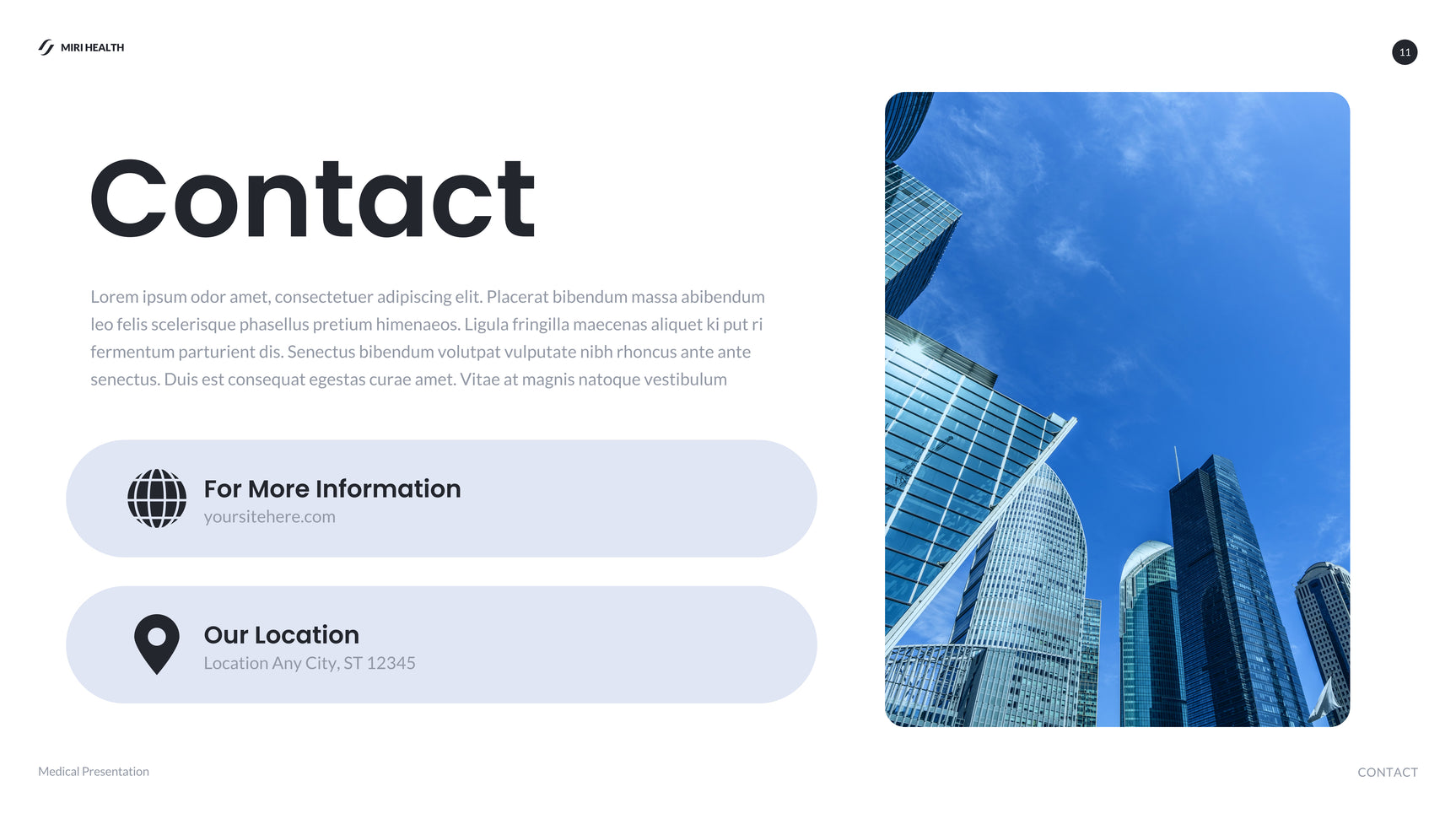 Blue Modern Healthcare Report