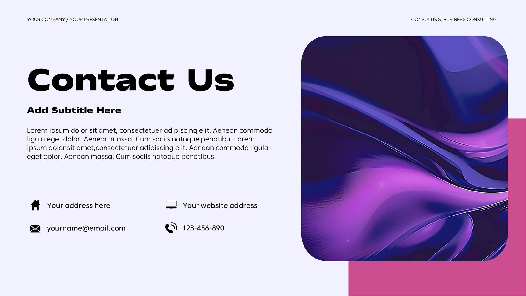 Purple Modern Business Presentation