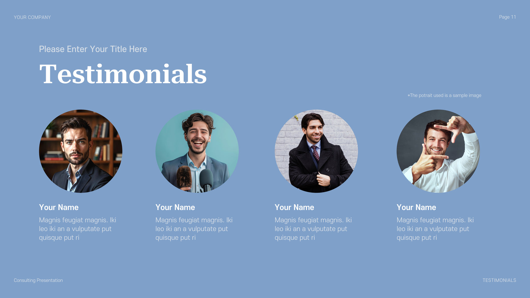 Blue Professional Consulting Presentation