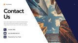 Navy Geometric Business Presentation