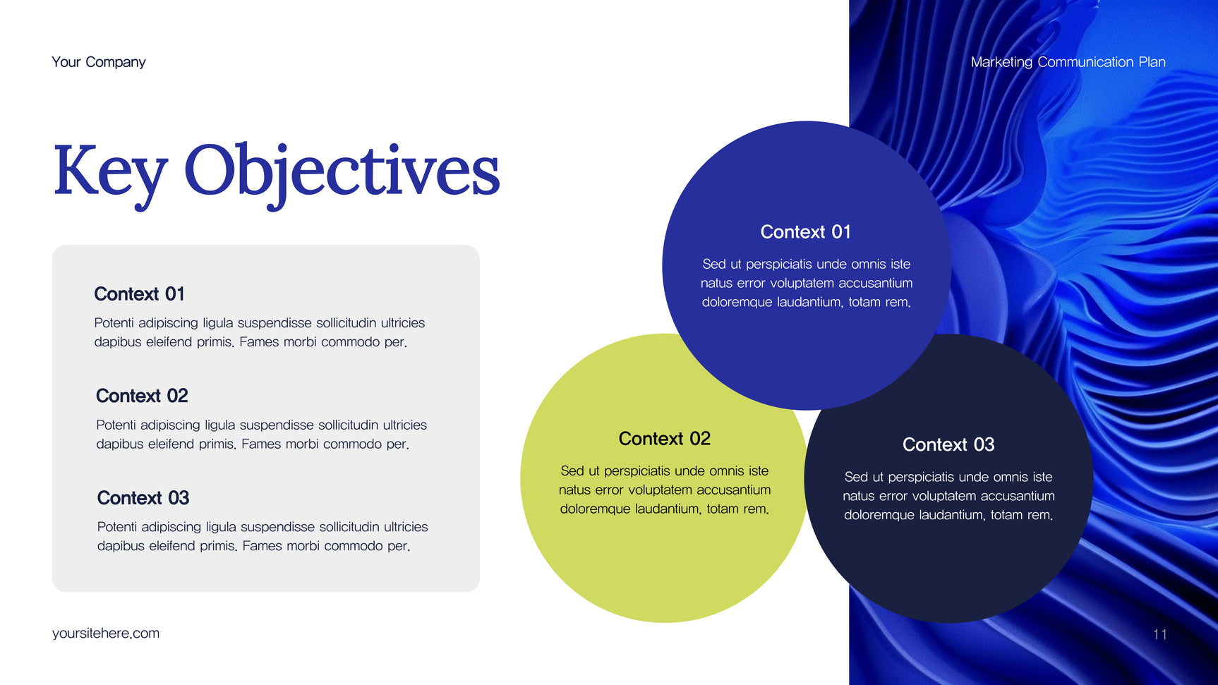 Blue Abstract Marketing Plan