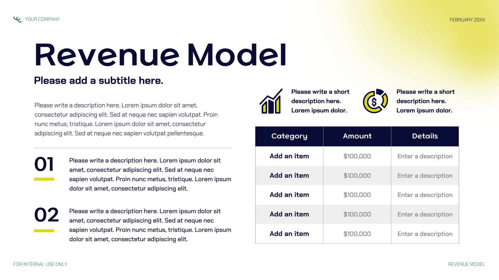 Navy Modern Startup Presentation