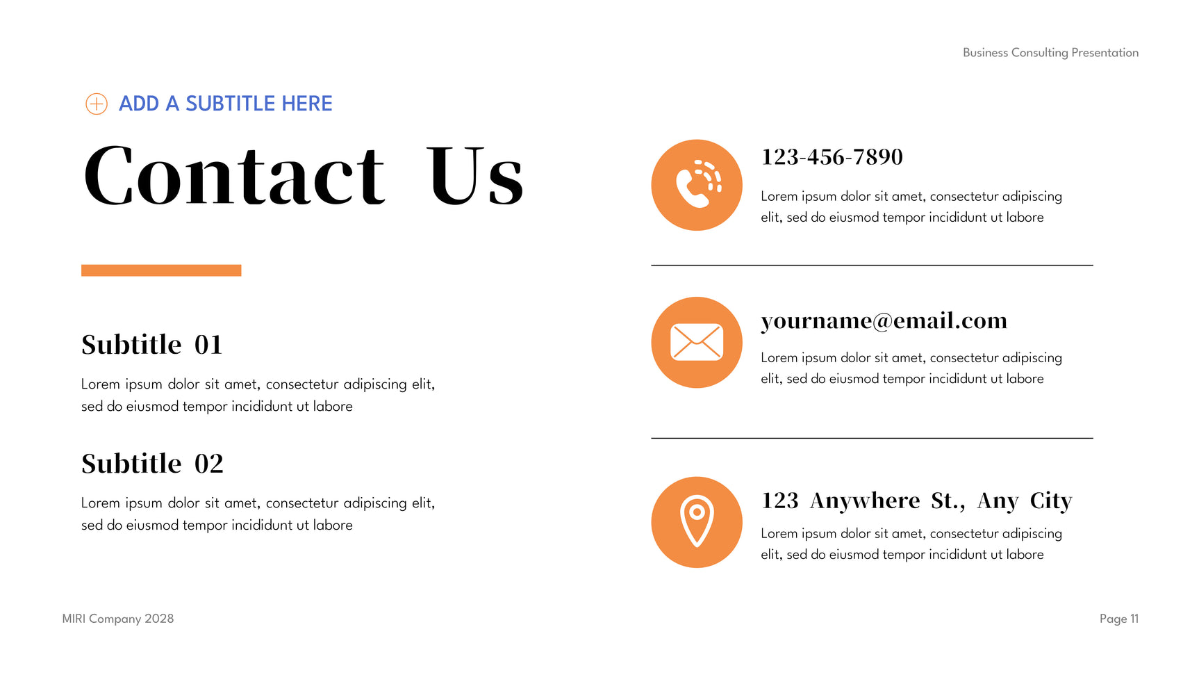 Blue Modern Business Consulting Presentation