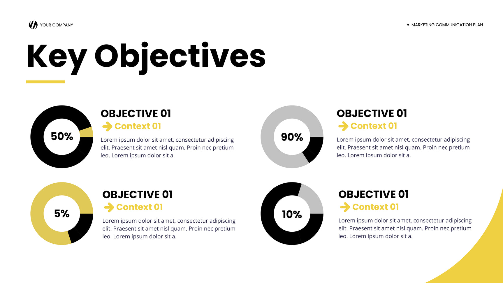 Yellow Modern Marketing Report