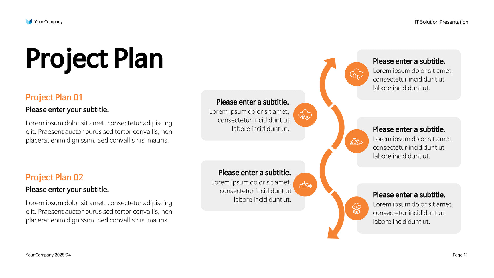 Orange Modern IT Solution Presentation