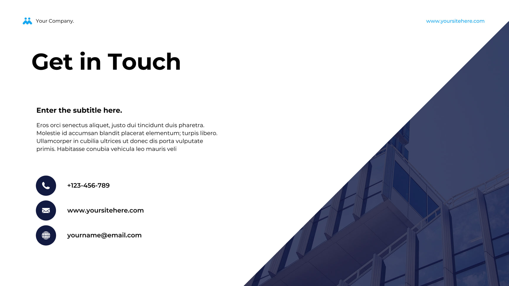 Blue Geometric Business Presentation