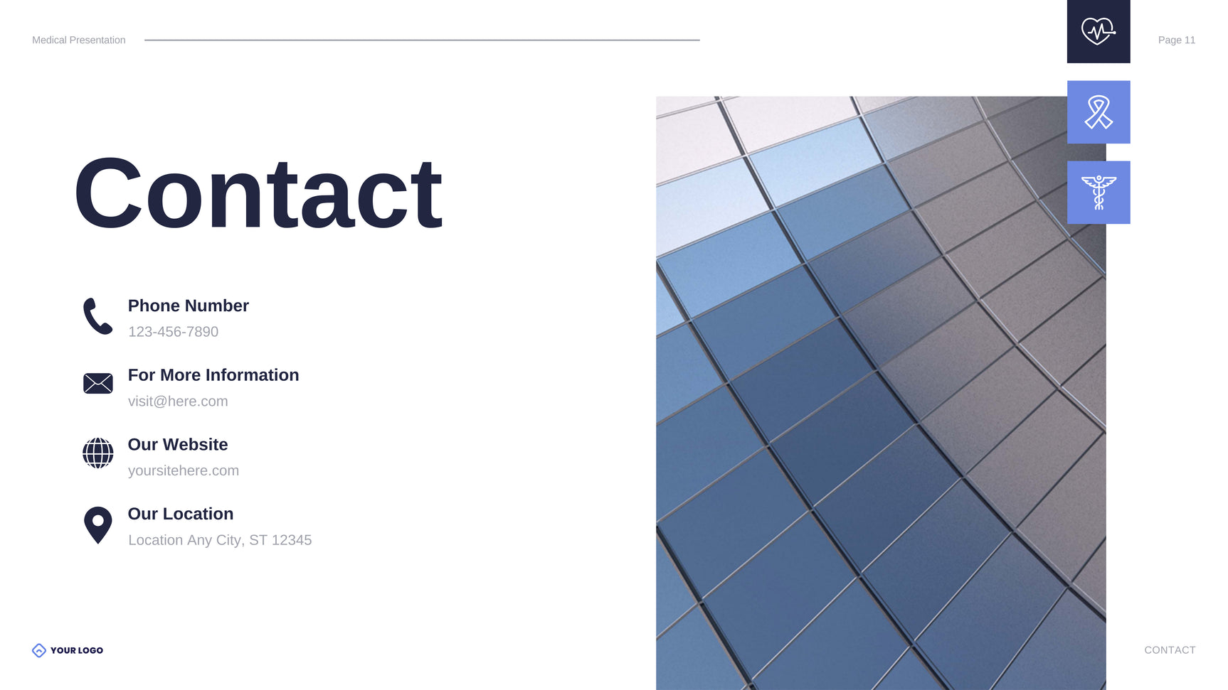 Blue Modern Healthcare Presentation