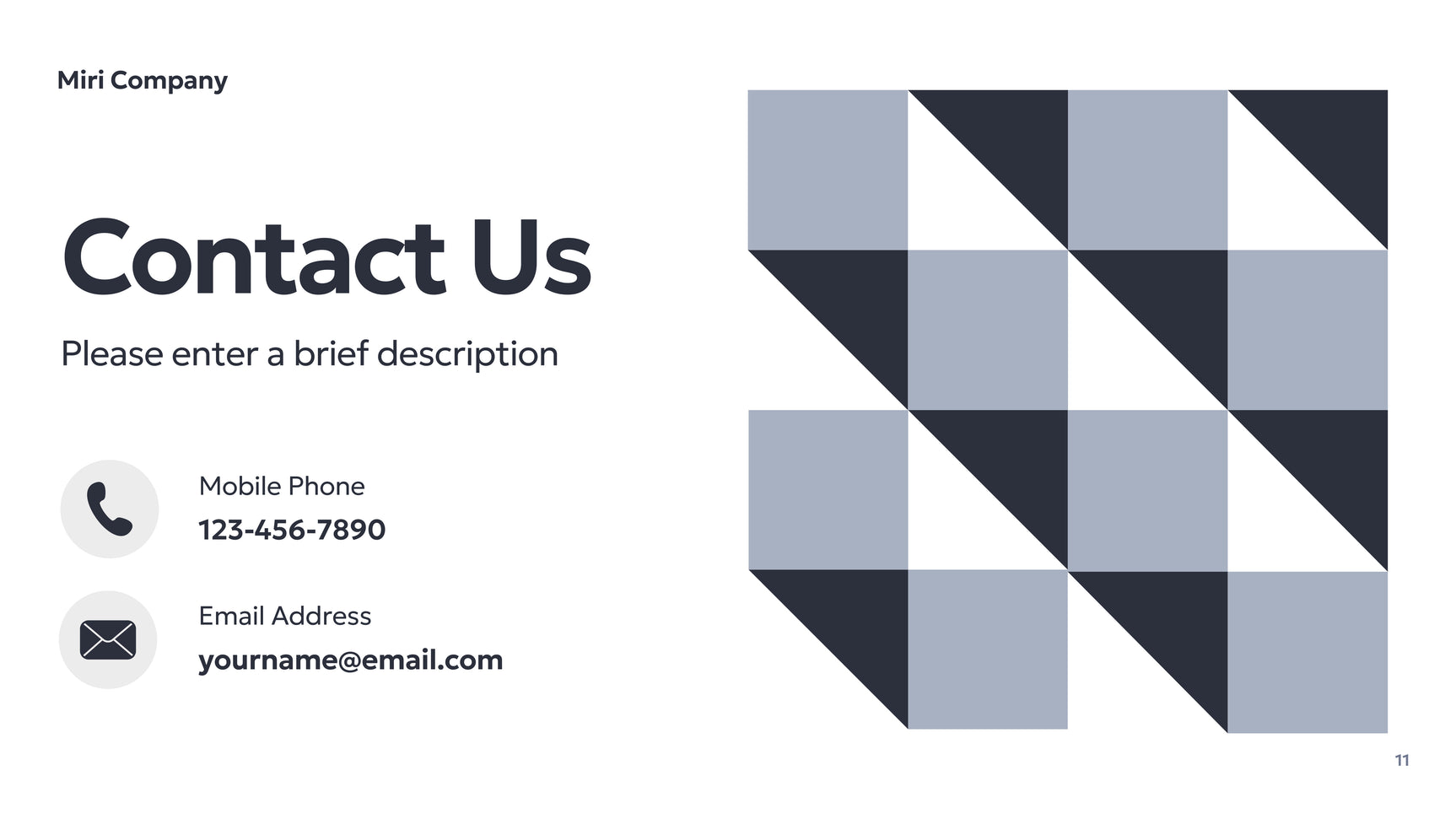 Grey Geometric Business Presentation