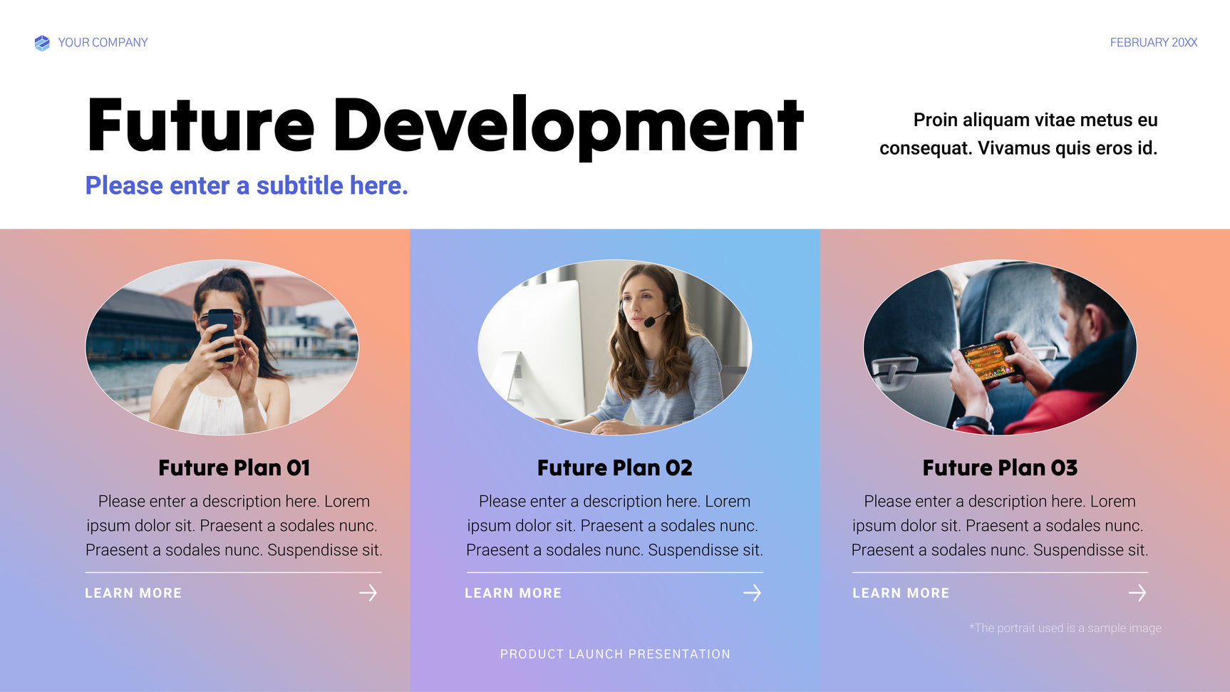 Blue Modern Tech Announcement