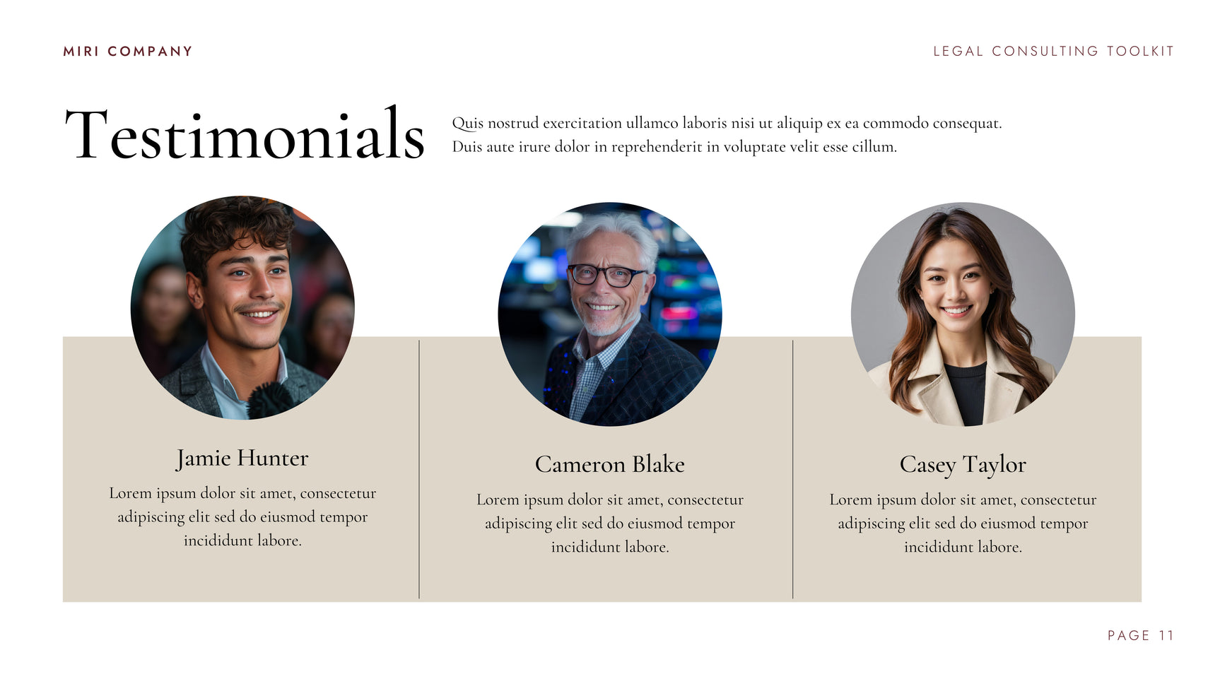 Maroon Professional Legal Consulting Toolkit Presentation