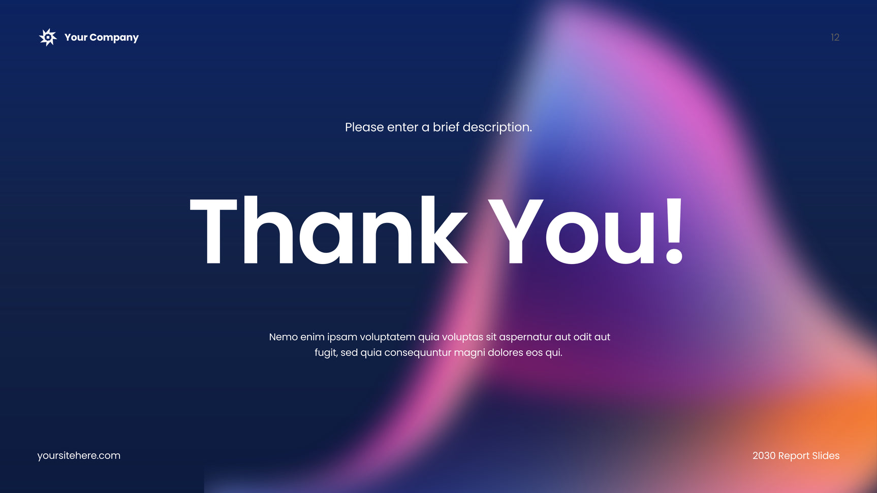 Blue Abstract Advertising Report