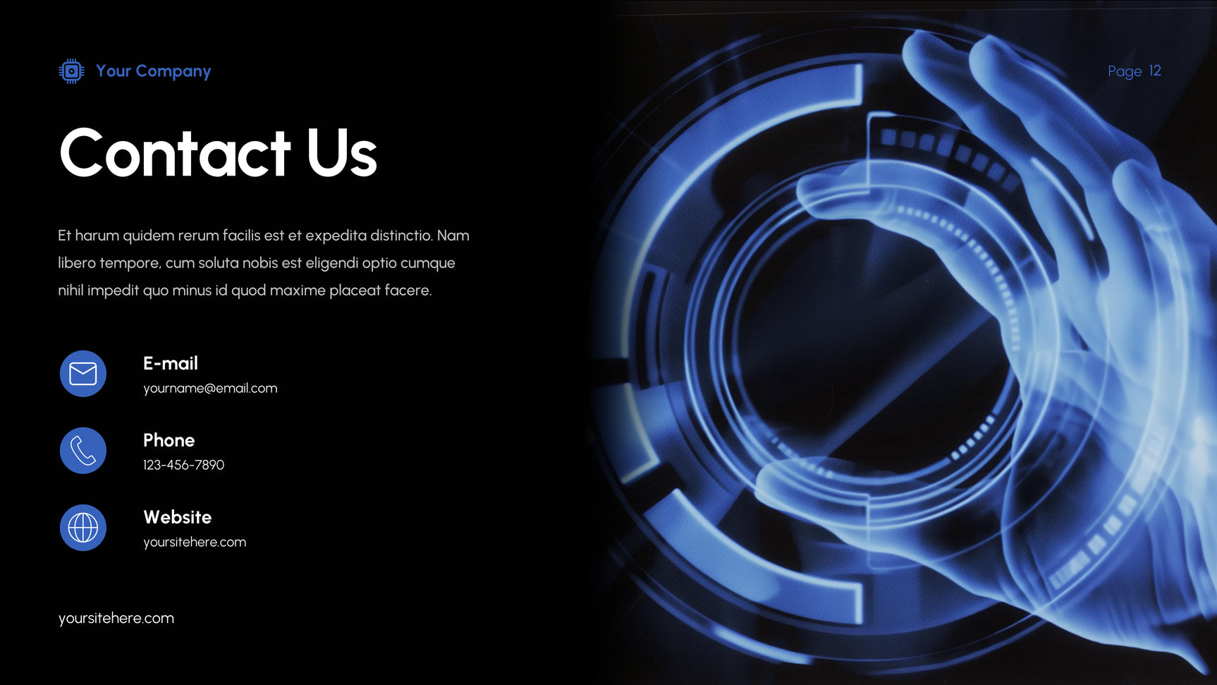 Blue Modern IT Presentation
