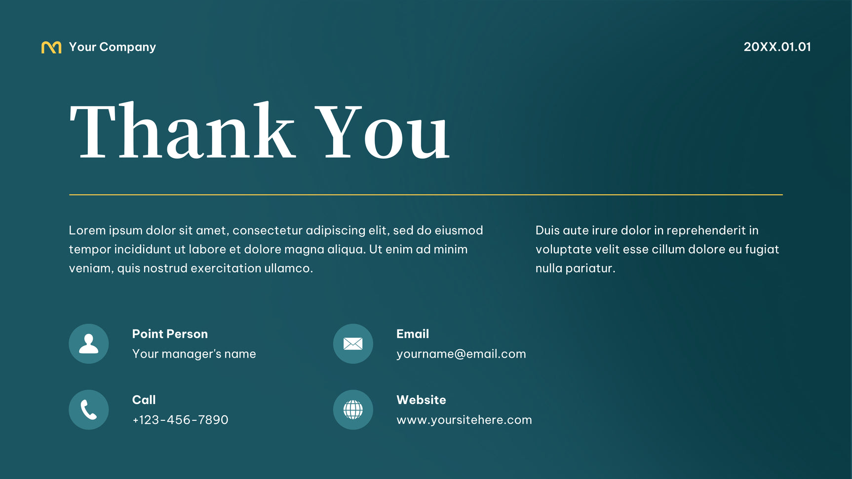 Teal Professional Startup Presentation