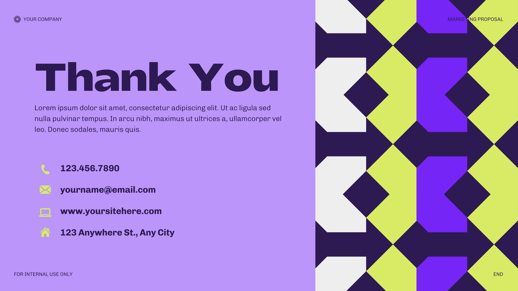 Purple Modern Marketing Document