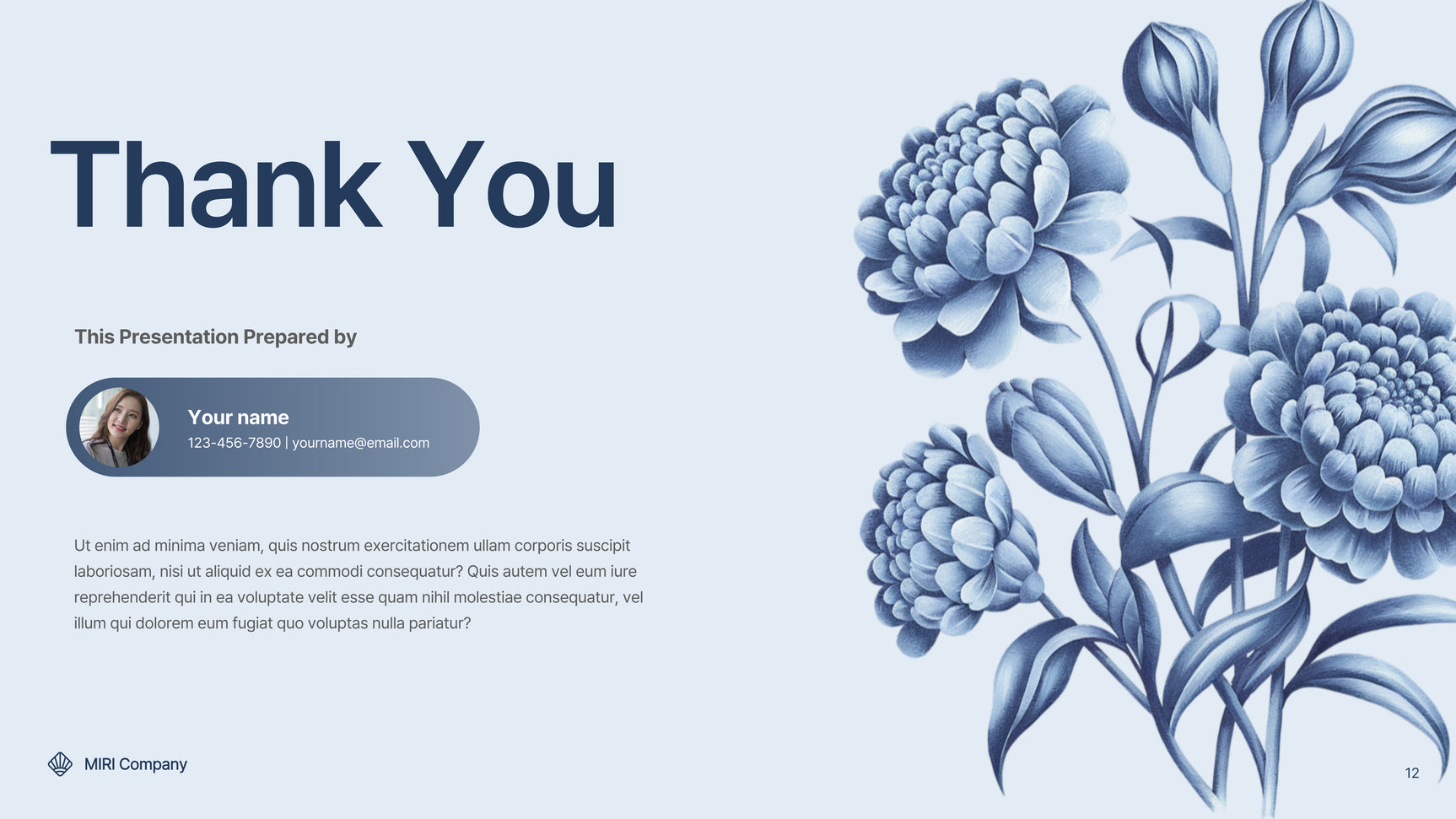 Blue Floral Marketing Report