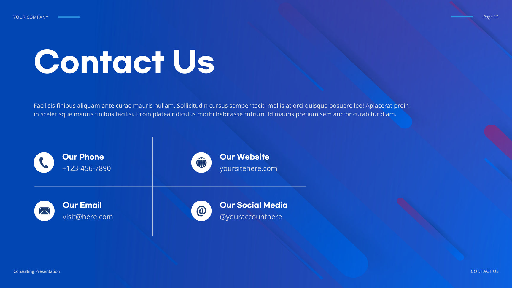 Blue Geometric IT Presentation Document