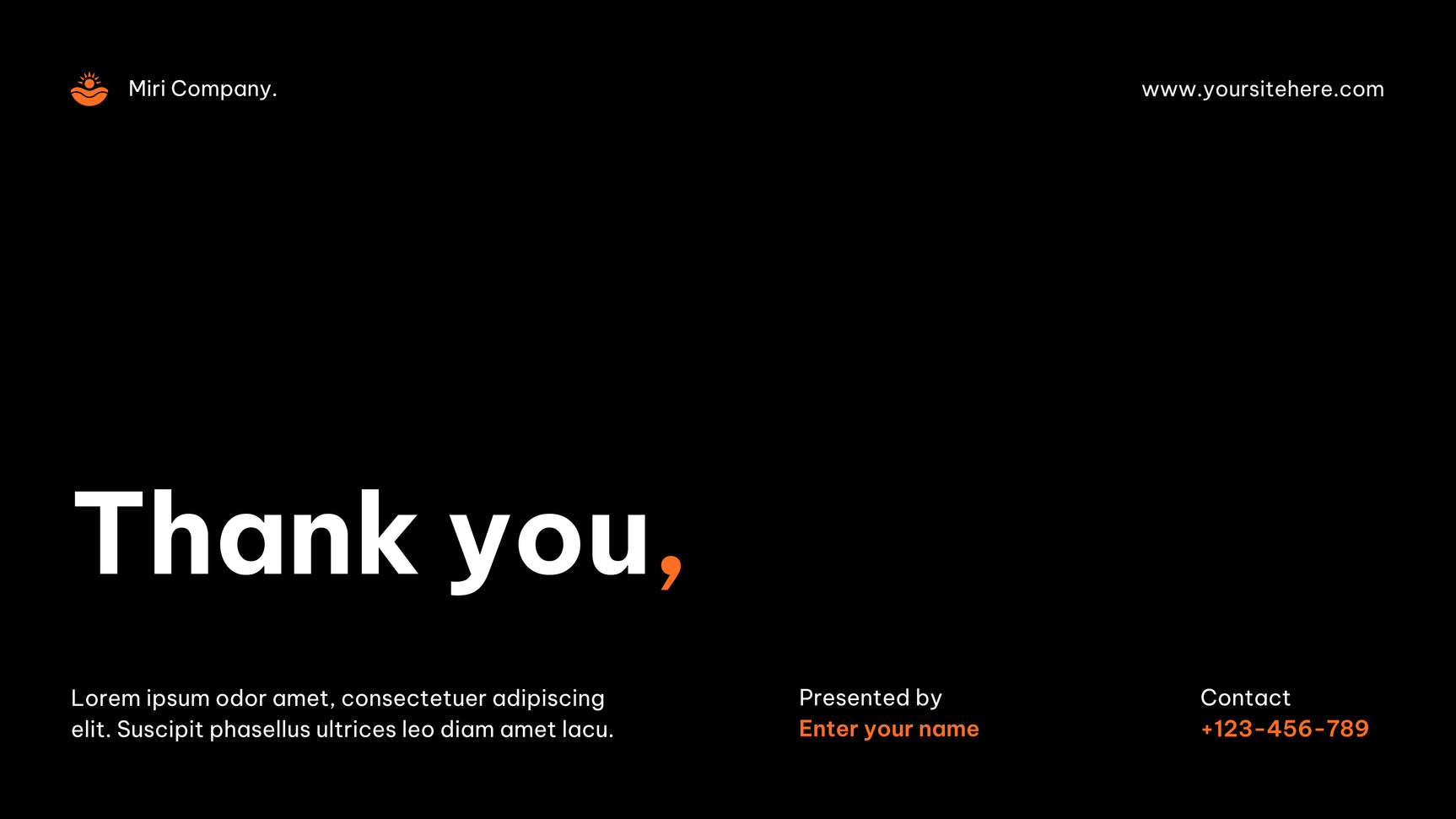 Orange Modern Agency Advertisement