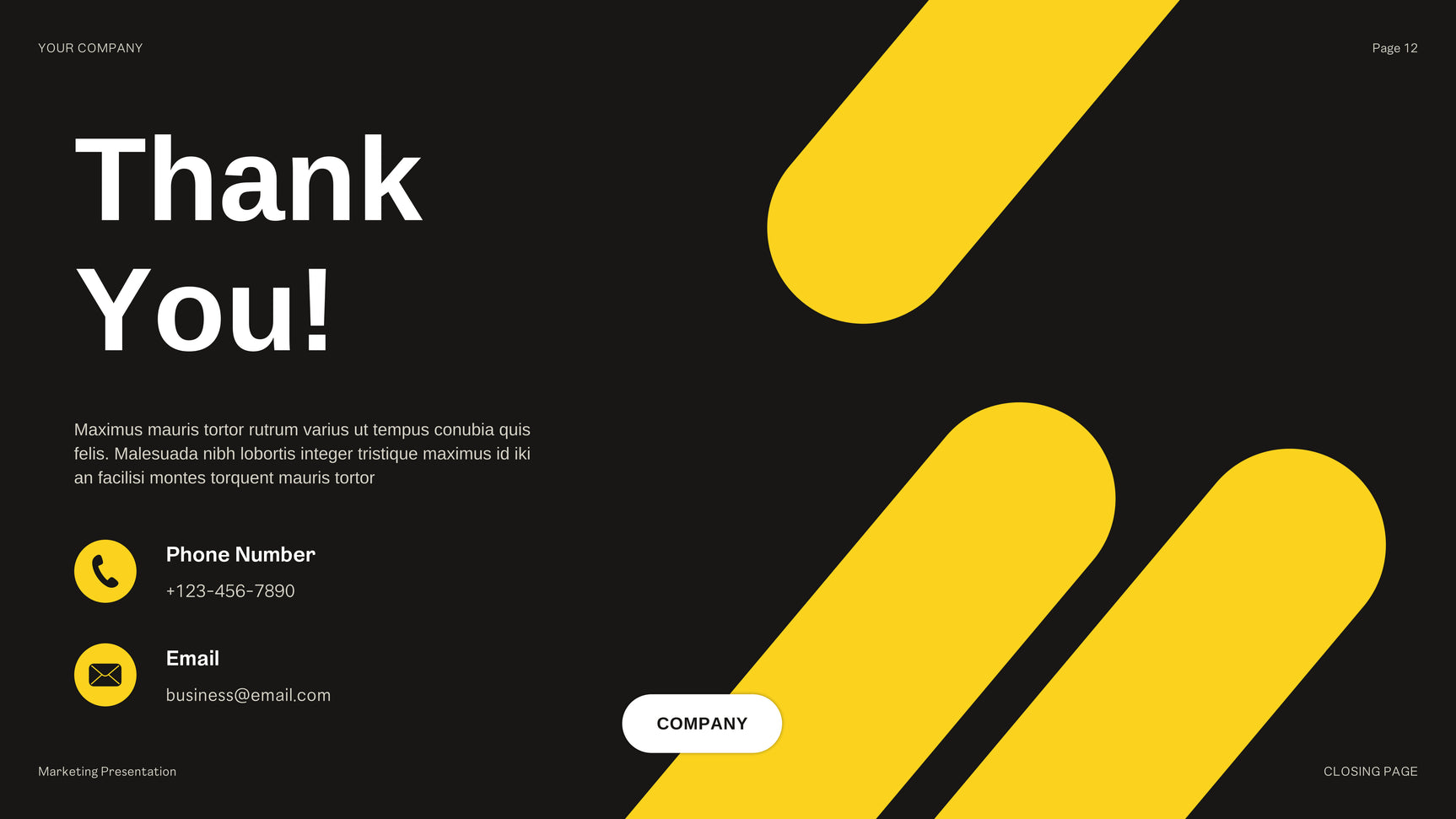 Yellow Modern Budget Presentation