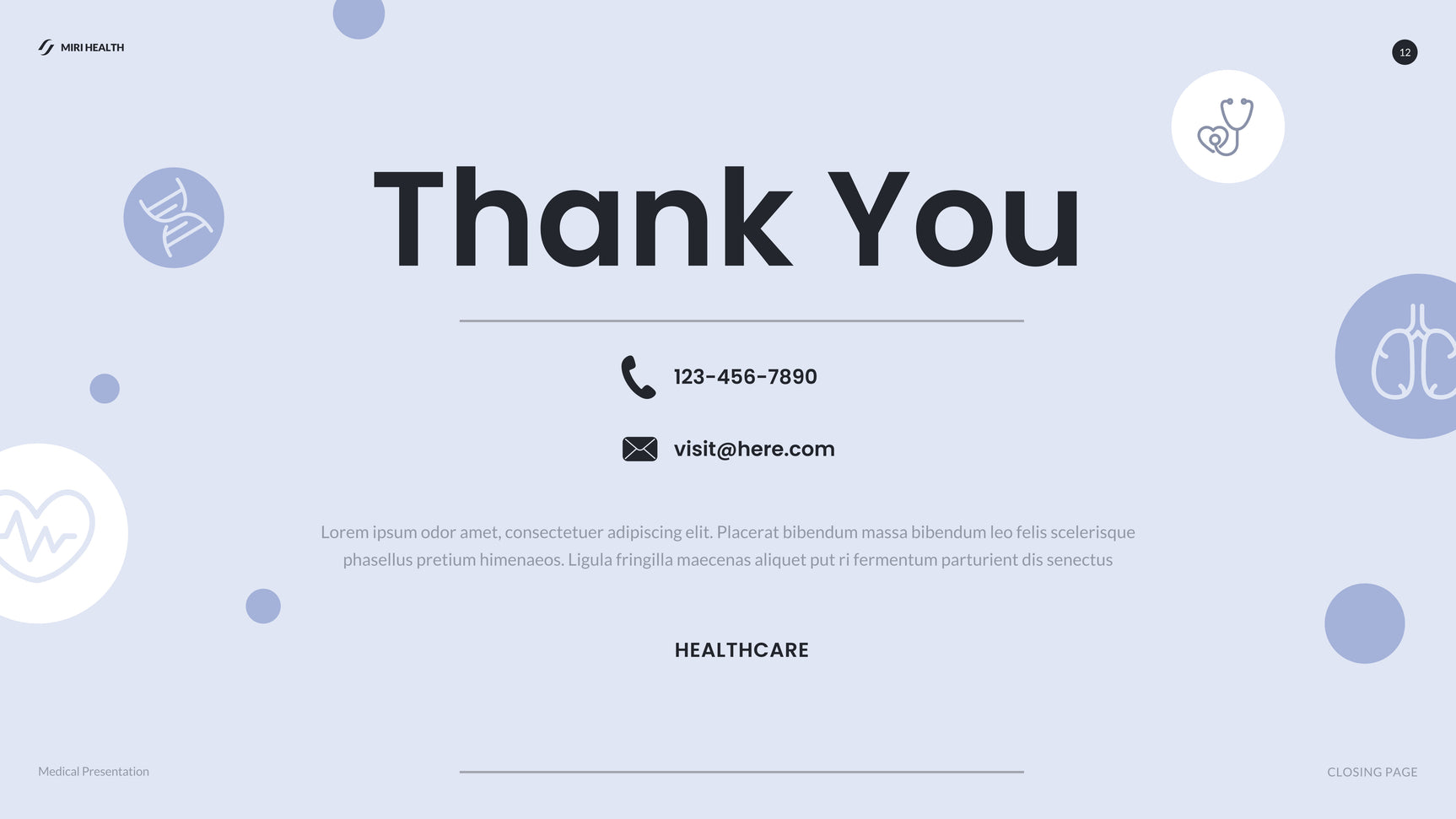 Blue Modern Healthcare Report