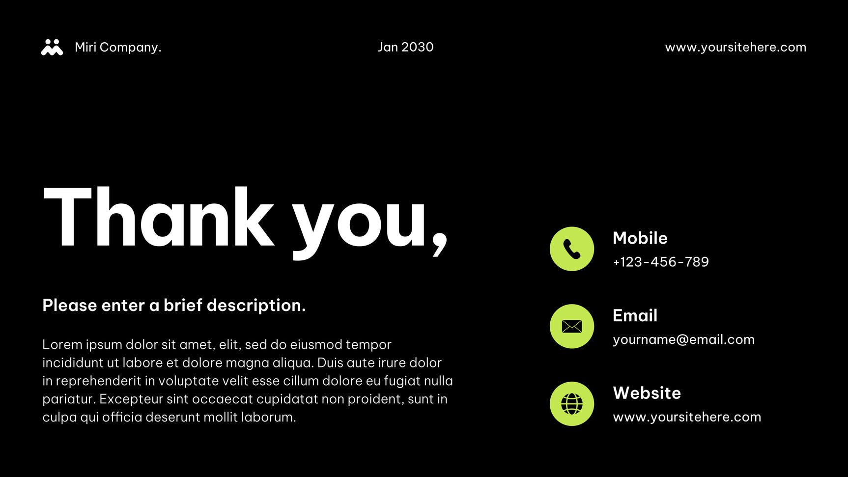 Green Modern Agency Document