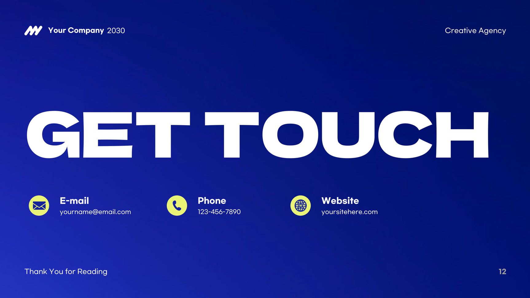 Blue Modern Agency Presentation