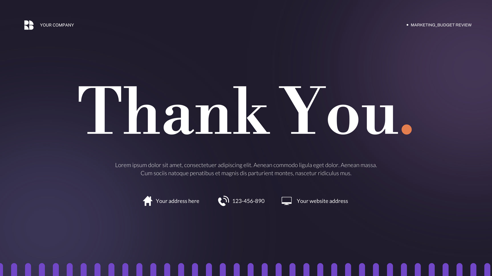 Purple Modern Business Presentation