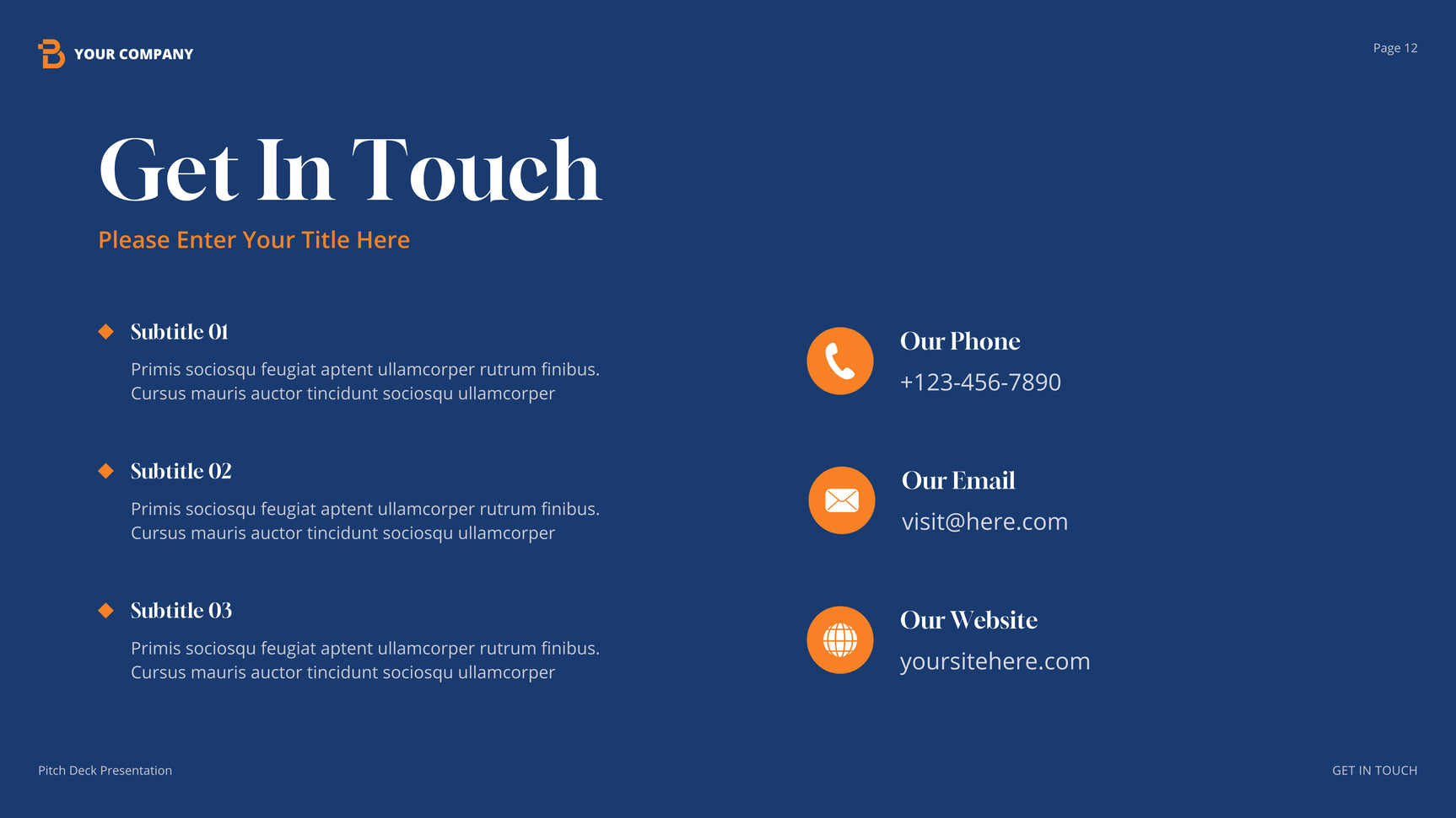 Orange Modern Agency Presentation