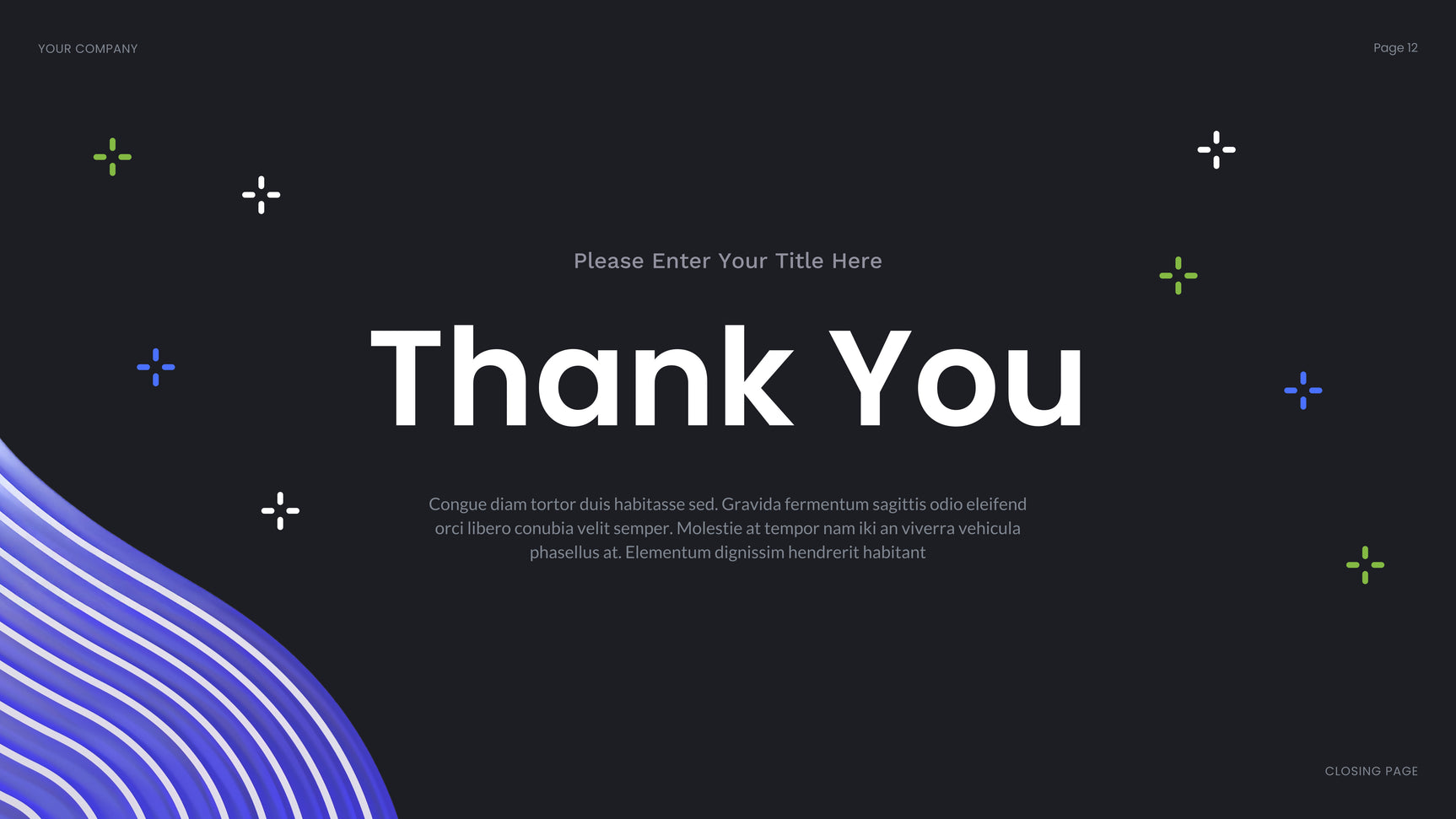 Blue Abstract Business Presentation