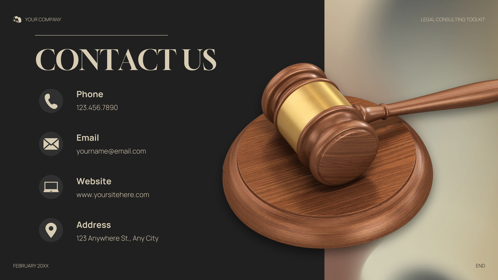Grey Professional Legal Presentation