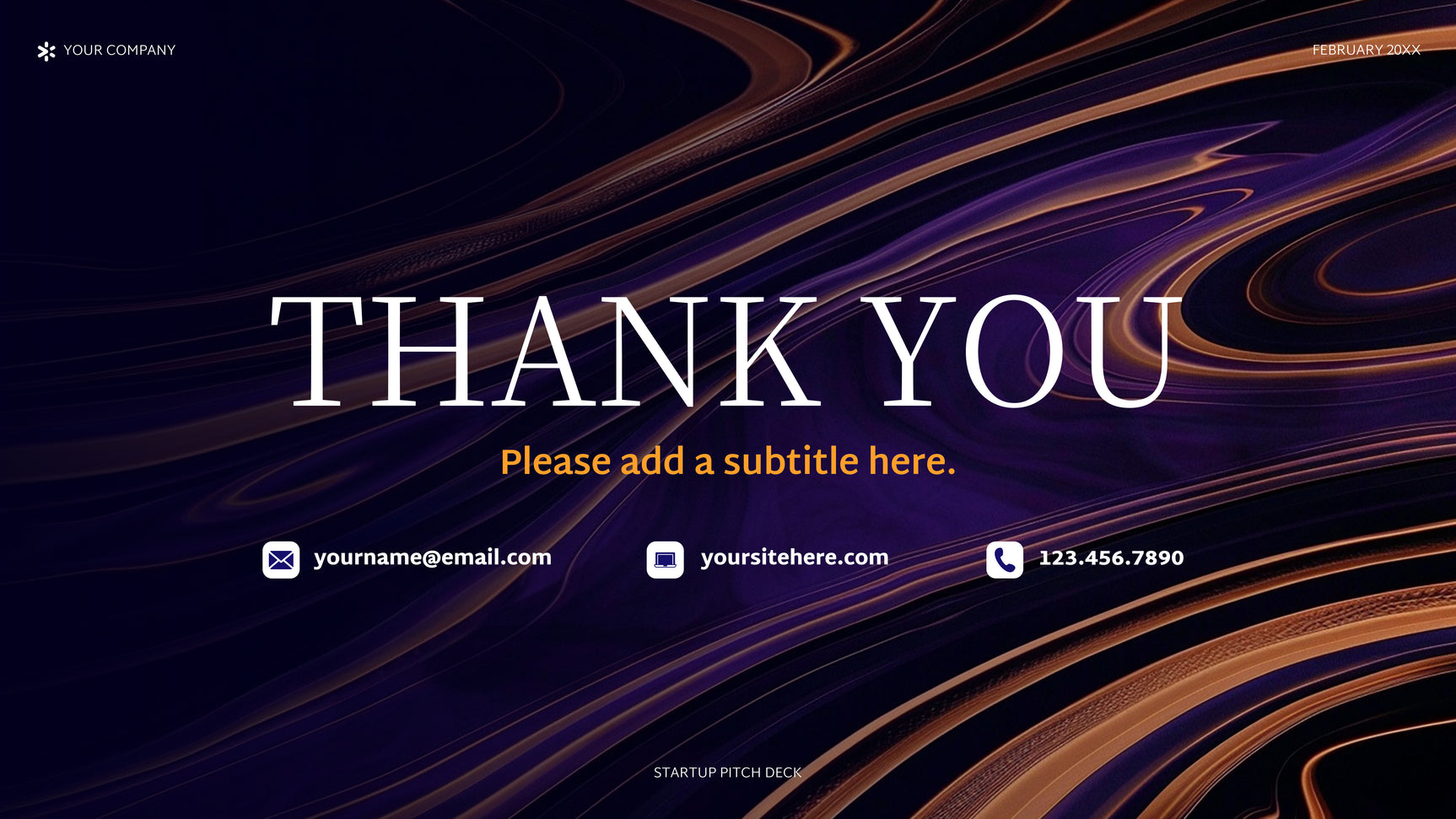 Purple Abstract Startup Pitch