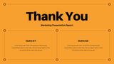 Navy Geometric Marketing Report