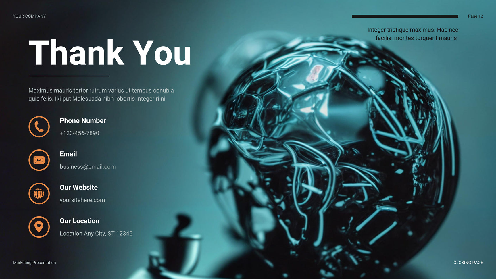 Teal Futuristic Finance Presentation