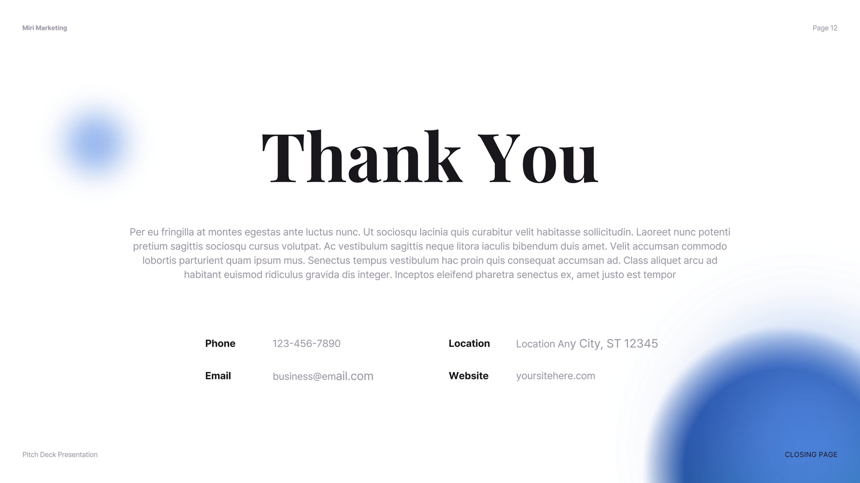 Blue Modern Company Introduction Presentation