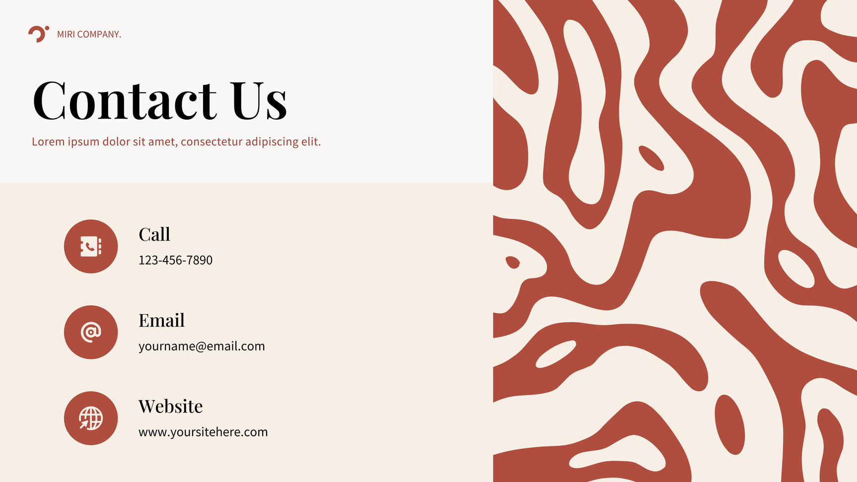 Red Abstract Business Plan