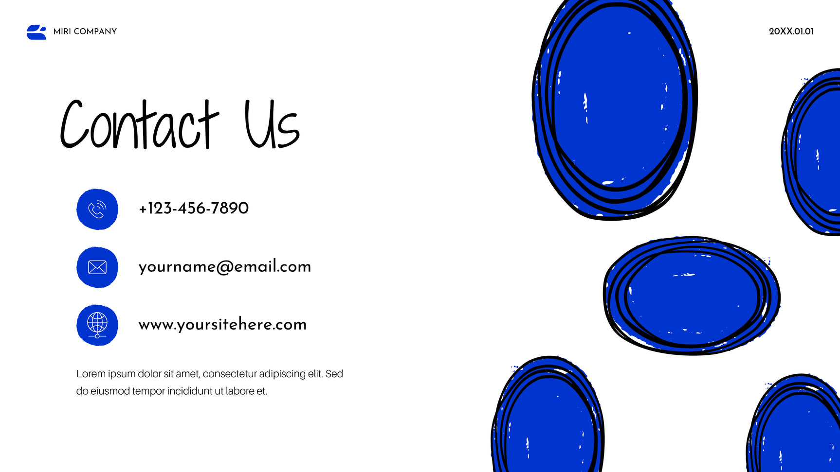 Blue Abstract Strategy Document