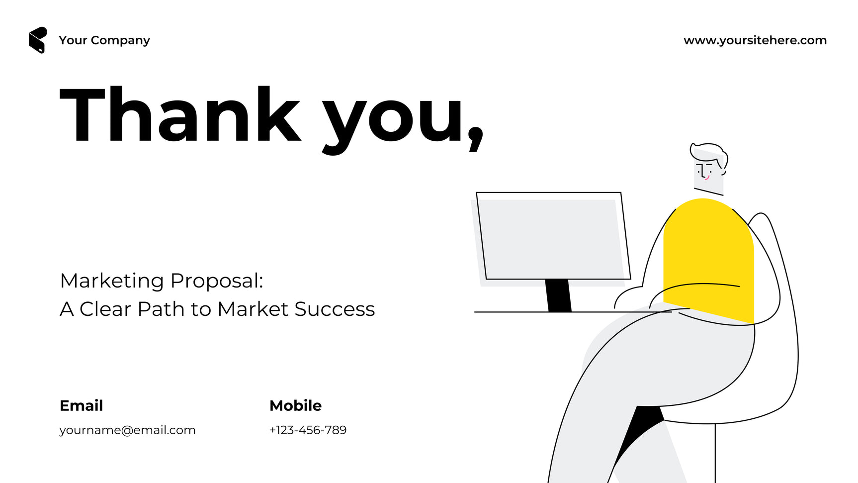 Yellow Bold Marketing Proposal