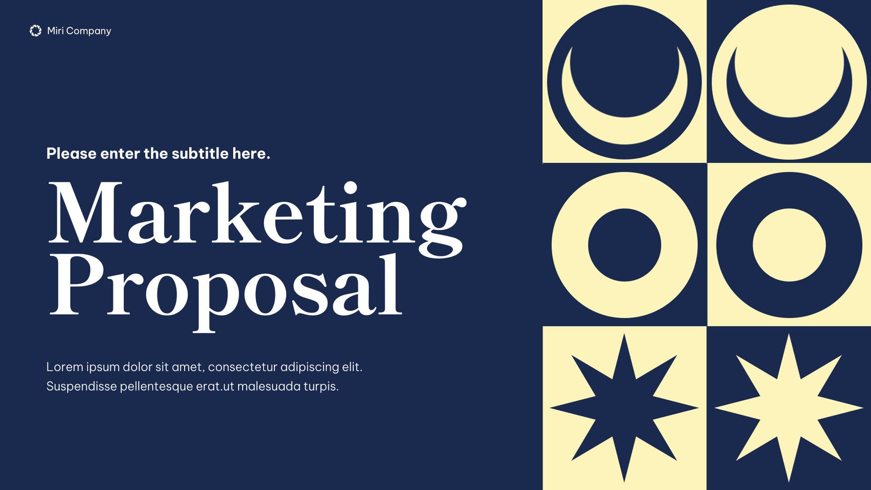 Navy Modern Marketing Proposal Document