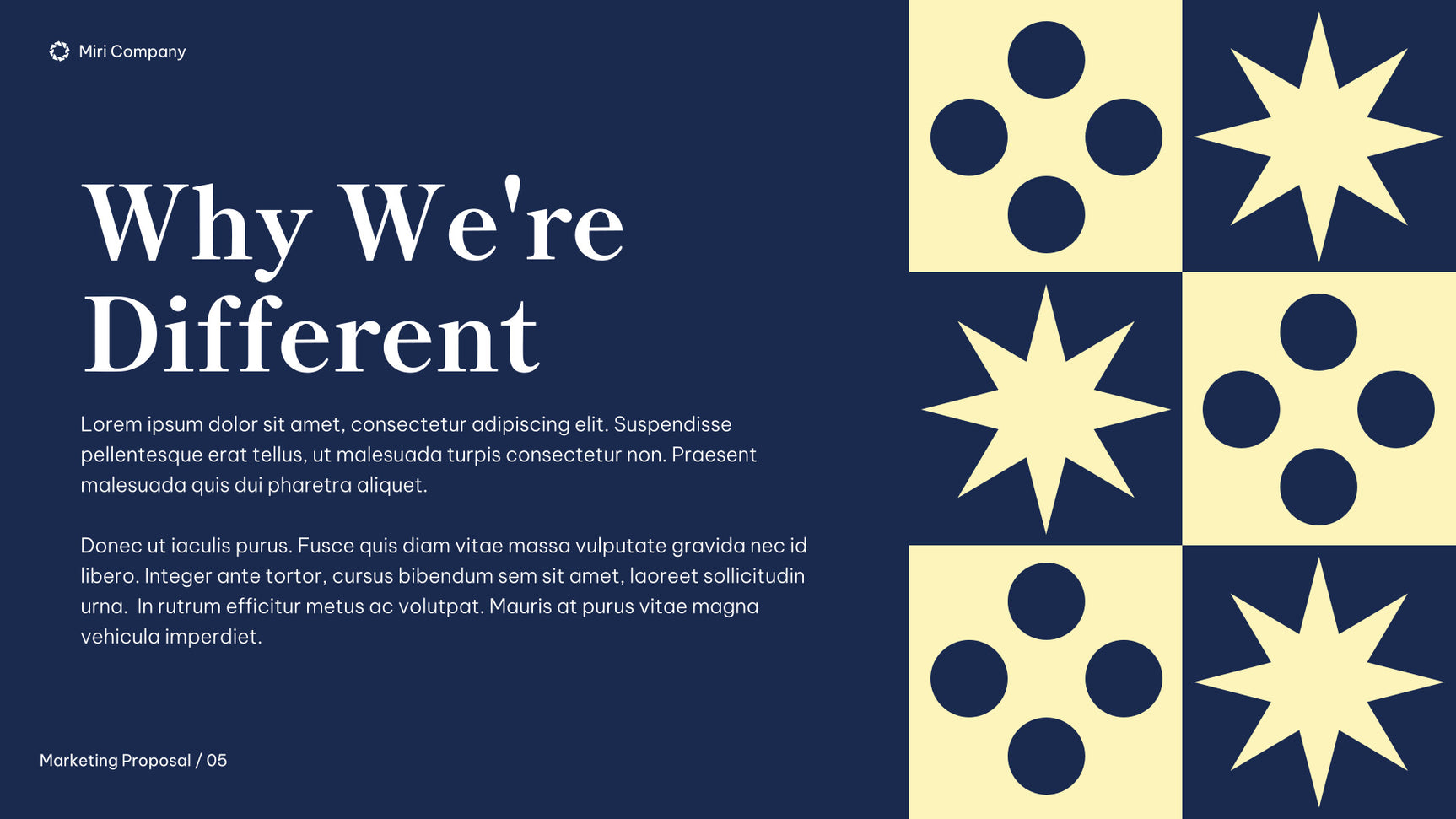 Navy Modern Marketing Proposal Document