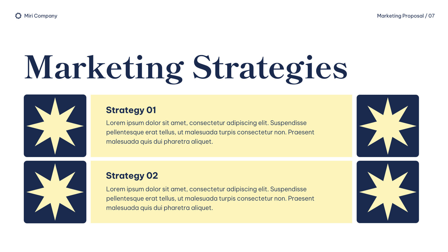 Navy Modern Marketing Proposal Document