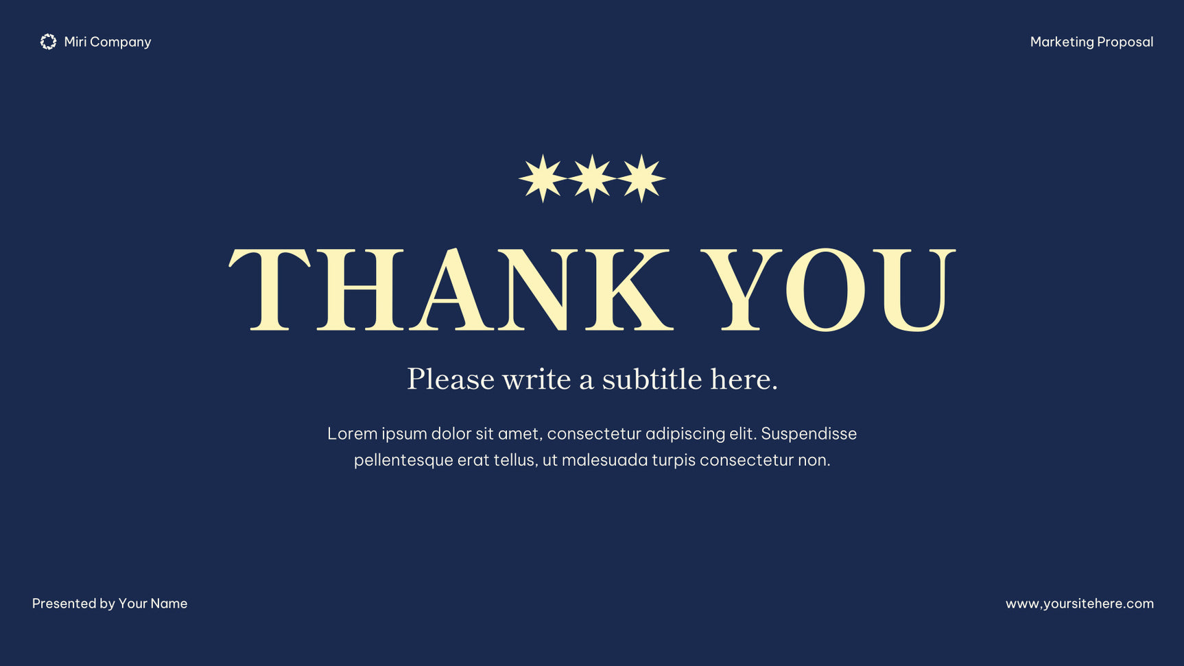 Navy Modern Marketing Proposal Document
