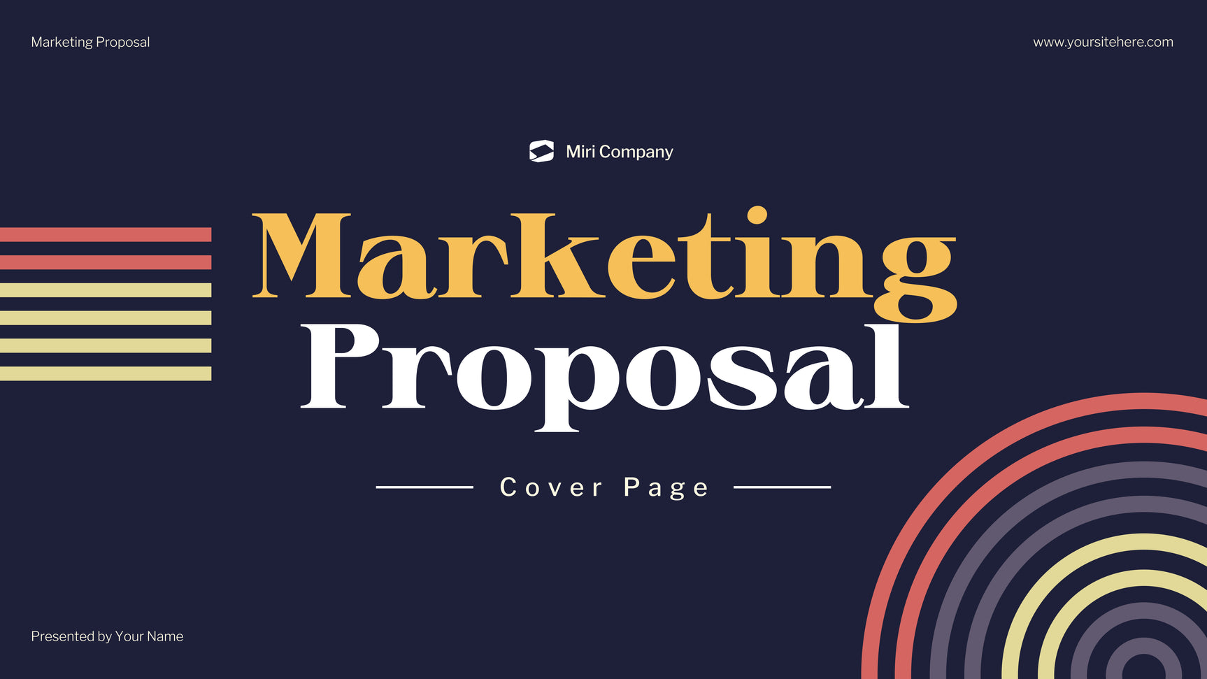 Navy Modern Marketing Document
