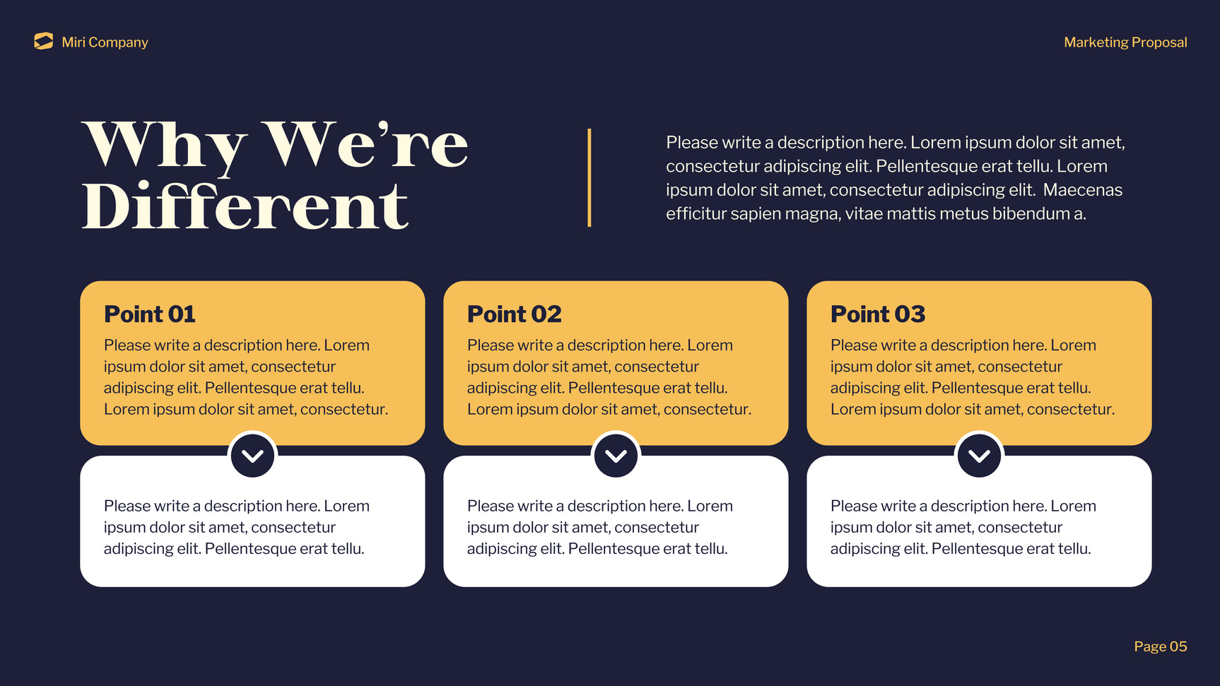 Navy Modern Marketing Document