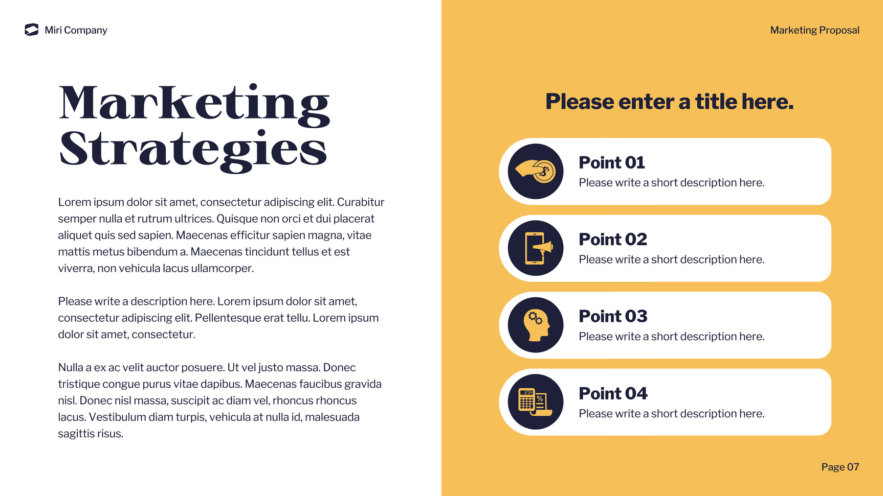 Navy Modern Marketing Document