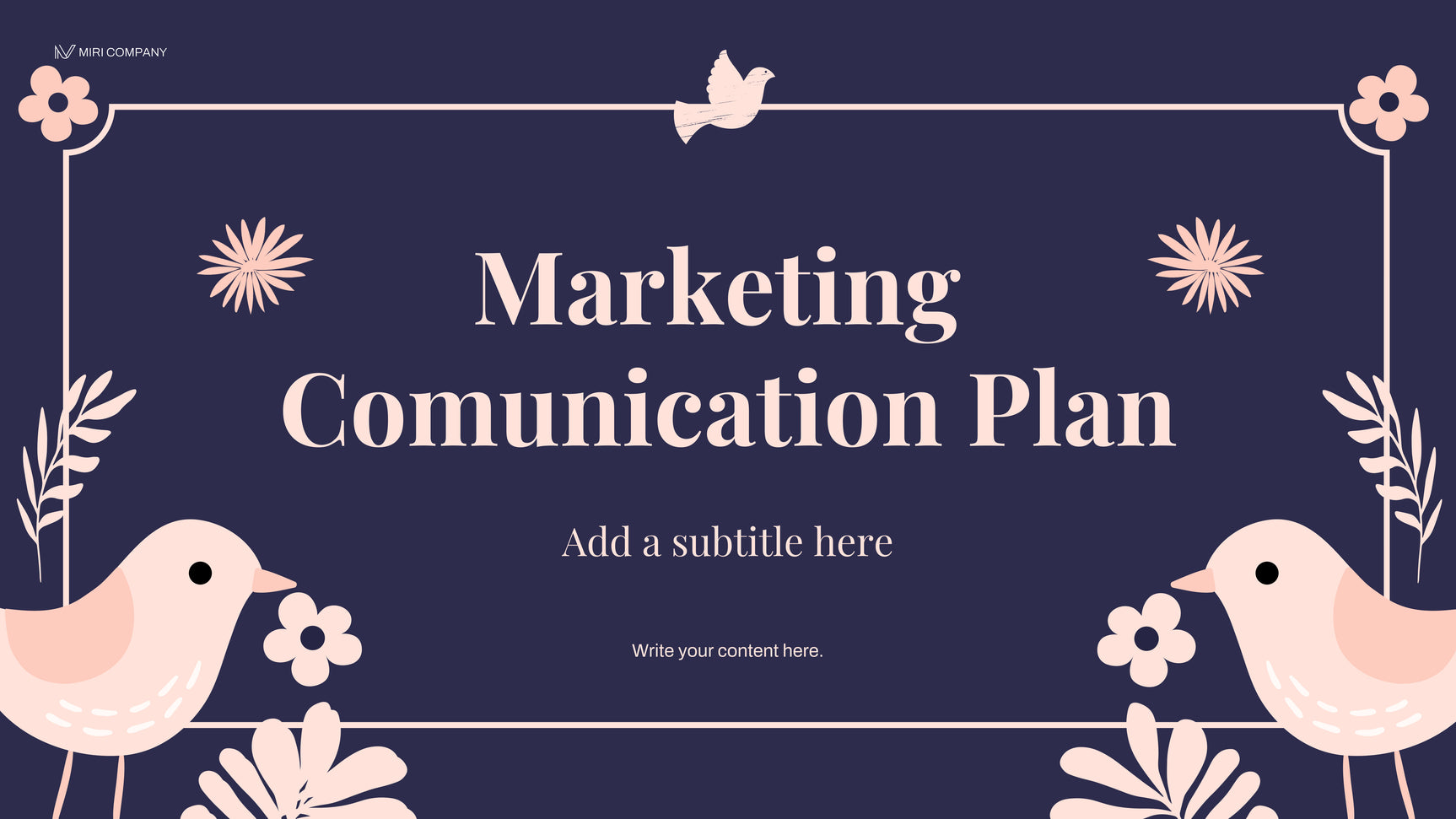 Navy Floral Marketing Plan