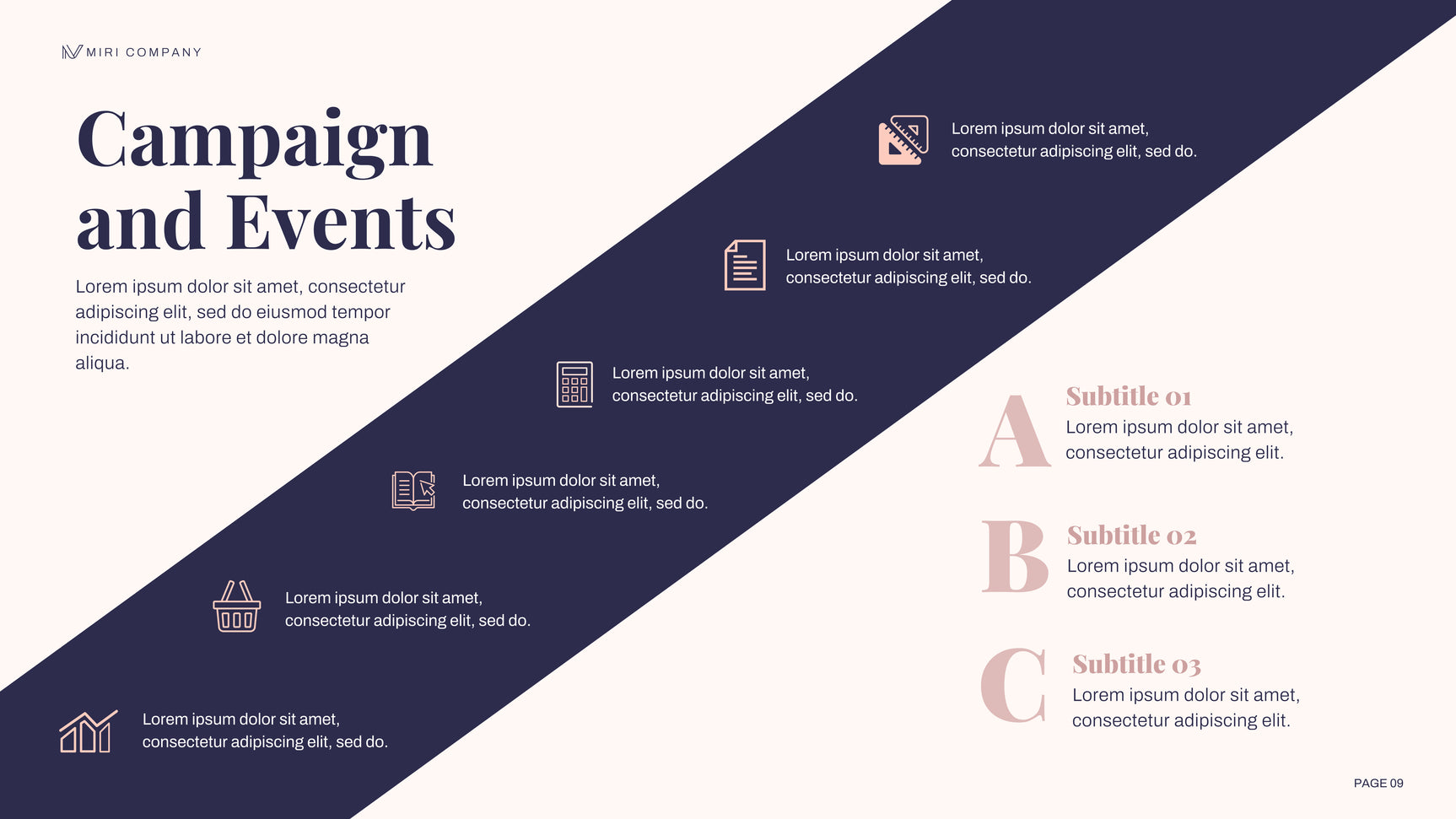 Navy Floral Marketing Plan